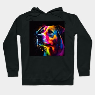 Colorful Dog Artwork Design. Dog Hoodie